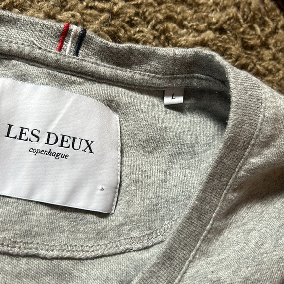 Les Deux Copenhague Men’s Gray Tee Size Large - Picture 5 of 8
